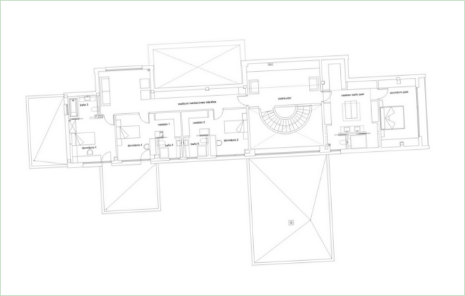 Návrh interiéru domu v Španielsku od Foraster Architects - plán - foto 3