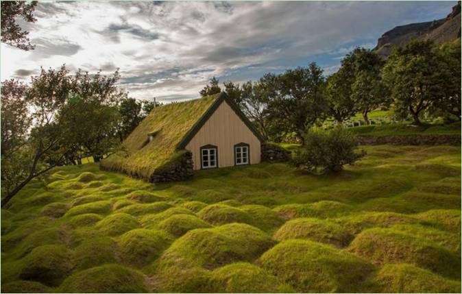 Dom na samote na Islande