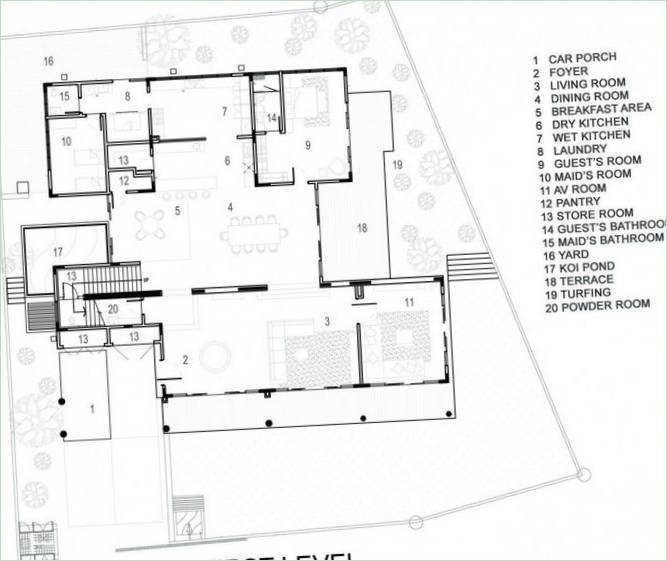 Pôdorys domu N18 od DRTAN LM Architect