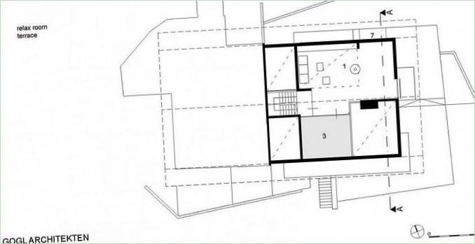 Pôdorysy domu Haus Wiesenhof od Gogl Architekten