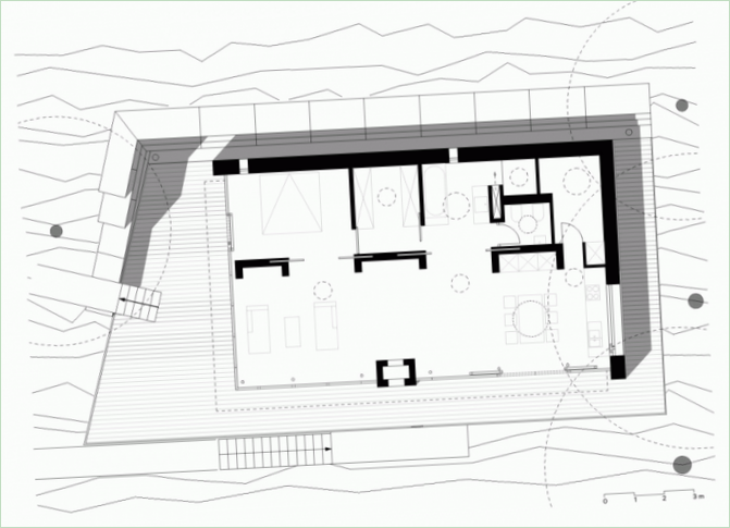 Kresba rezidencie Lake House v Nemecku