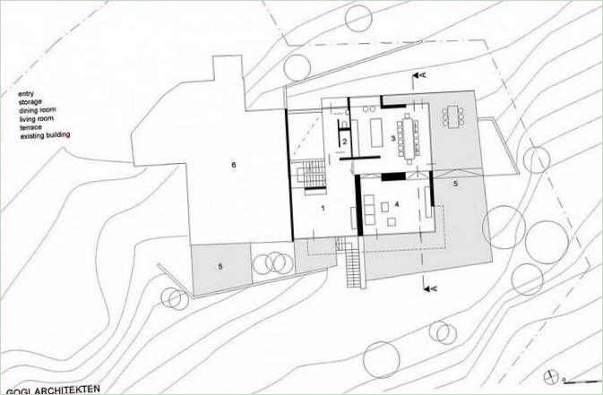 Pôdorysy domu Haus Wiesenhof od Gogl Architekten