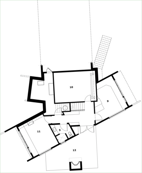 Projekt domu s výhľadom na pobrežie ostrova San Juan