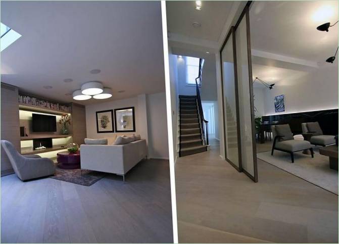 Schodisko v interiéri Knightsbridge Renovation v Londýne