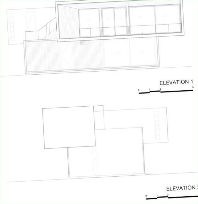 Dispozícia domu W House od IDIN Architects