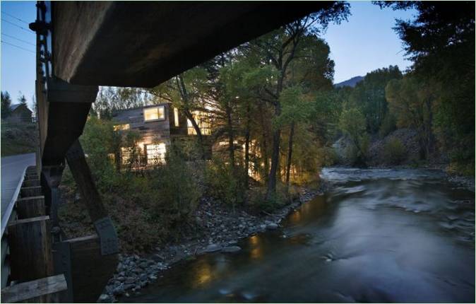 Interiér rezidencie Piampiano od Studio B Architects, Woody Creek, Colorado, USA