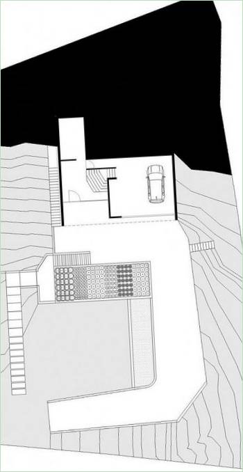 Plán sídla Casa Constanza v Španielsku