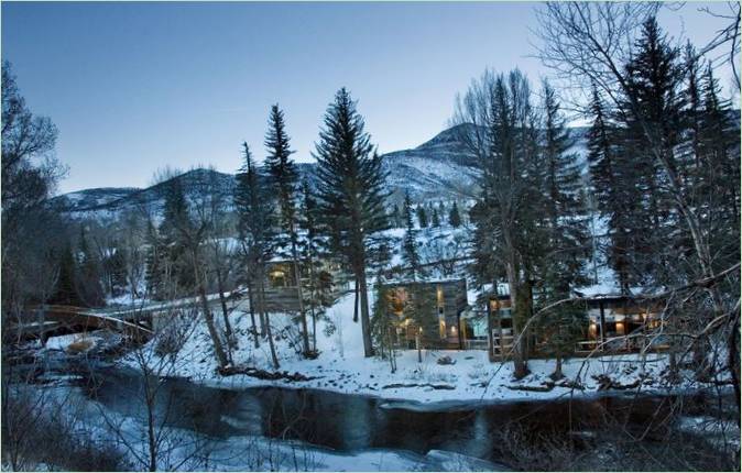 Interiér rezidencie Piampiano od Studio B Architects, Woody Creek, Colorado, USA