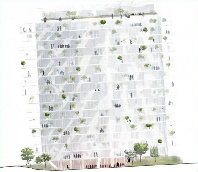 Dom Arbre Blanc/White Tree od Sou Fujimoto Architects