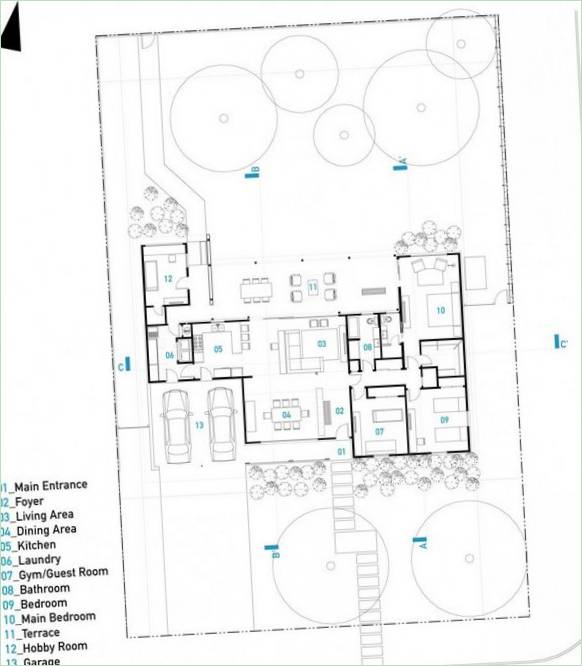 Návrh interiéru súkromnej rezidencie Casa Westway od LRSTUDIO v Texase