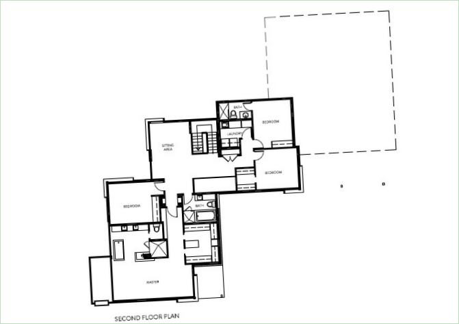 Projektová schéma modernej rezidencie Ottawa River House