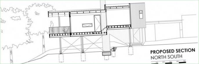 Projekt obytného dreveného pavilónu