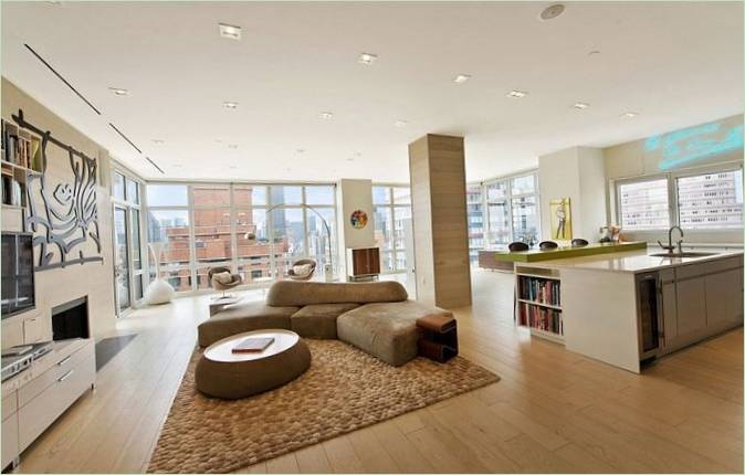 Interiér apartmánu Milan Condominium penthouse
