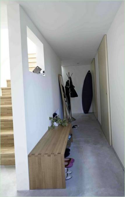 Interiér chodby domu Hiyoshi