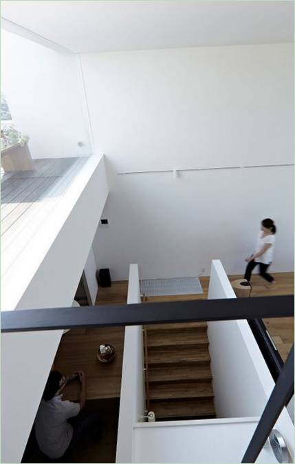 Dizajn interiéru obývacej izby Hiyoshi House
