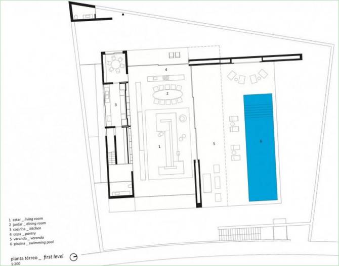 Súkromná rezidencia Ipês House blueprint